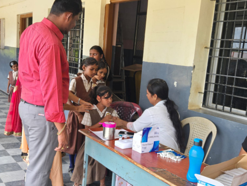 Medical Camp at Sacred VPM School